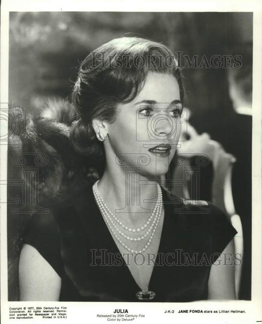 1987 Press Photo Jane Fonda stars as Lillian Hellman in "Julia" - mjc29878 - Historic Images