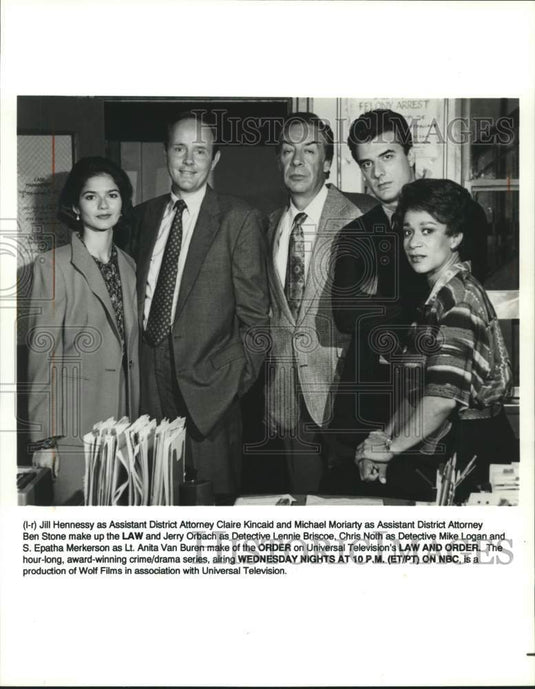 1993 Press Photo Actors and actresses of "Law and Order" - mjc29886 - Historic Images