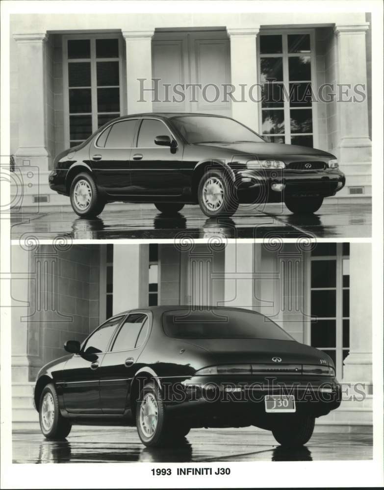 1992 Press Photo The Infiniti J30  sedan to be introduced at Milwaukee auto show - Historic Images