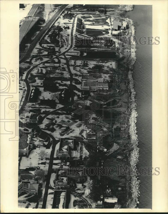 1985 Press Photo Aerial view of Summerfest grounds - mjc29902 - Historic Images