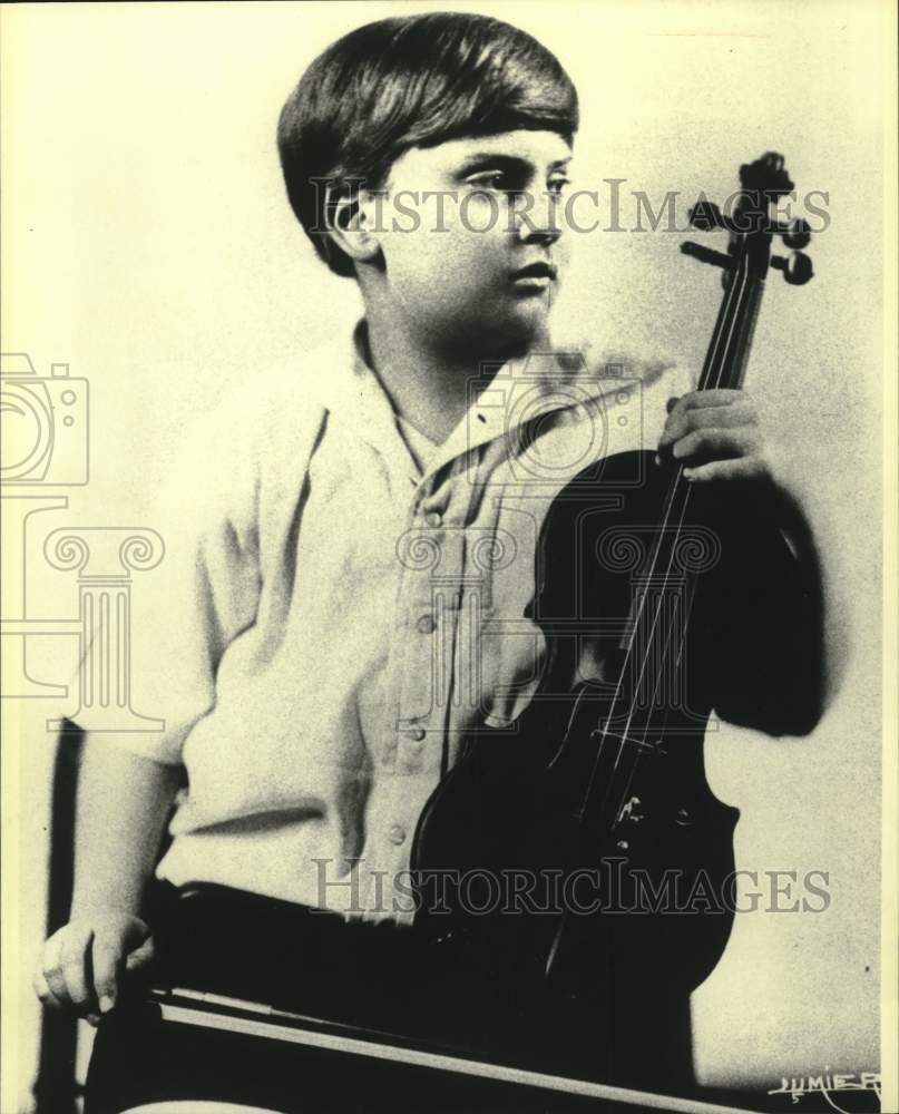 1991 Press Photo Violinist Yehudi Menuhin at age 12 - mjc29983 - Historic Images