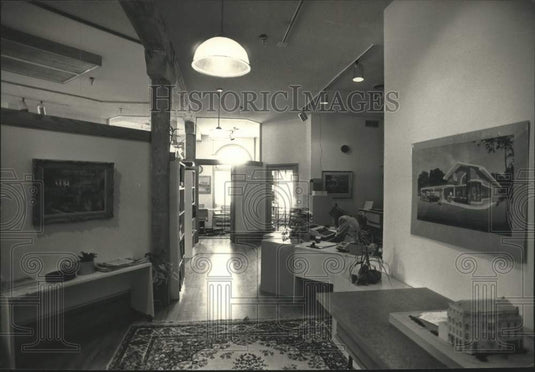 1988 Press Photo Thompson Associates Incorporated architectural firm's space - Historic Images