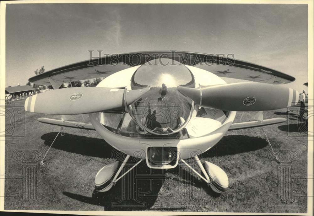 1984 Press Photo Plane on display at the Experimental Aircraft show, Oshkosh - Historic Images