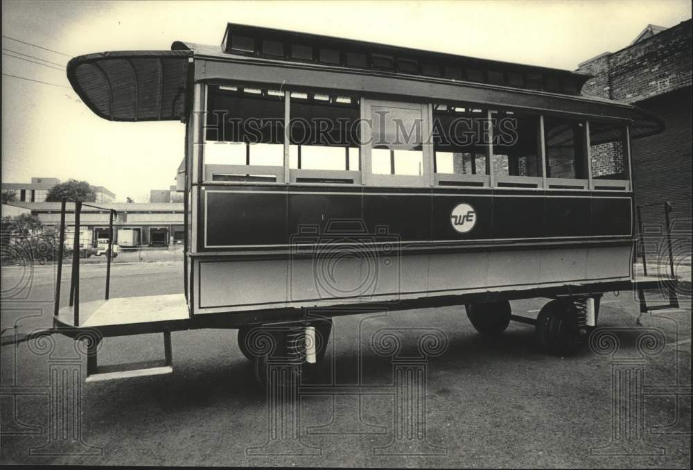 1985 Press Photo Historic train car from Appleton Wisconsin - mjc30223 - Historic Images