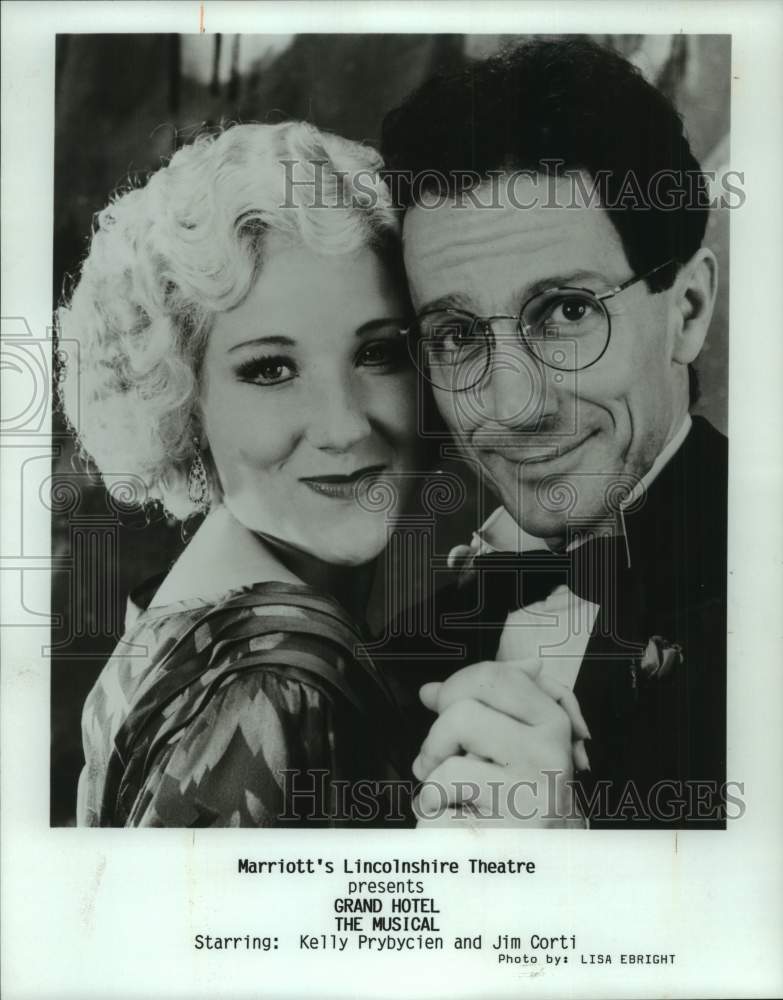 1992 Press Photo Kelly Prybycien &amp; Jim Corti in &quot;Grand Hotel&quot; The Musical - Historic Images