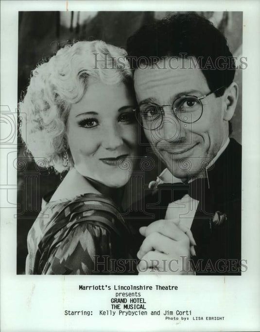 1992 Press Photo Kelly Prybycien & Jim Corti in "Grand Hotel" The Musical - Historic Images