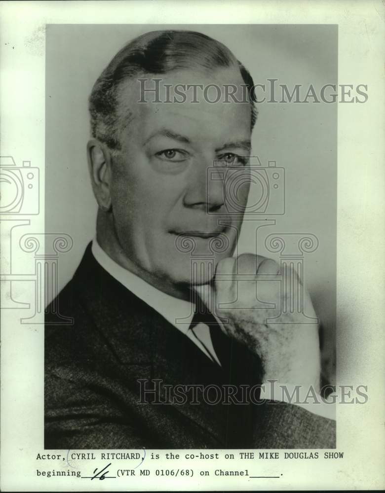 1968 Press Photo Actor Cyril Ritchard - mjc30520- Historic Images