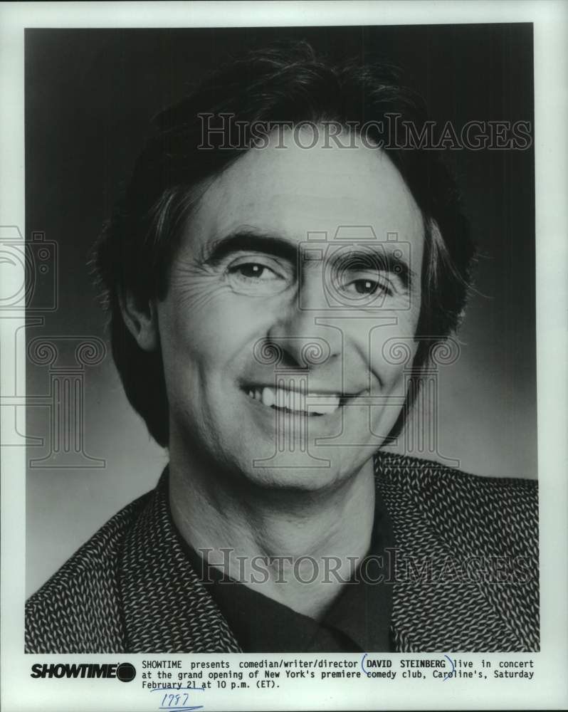 1987 Press Photo Comedian David Steinberg - mjc30537 - Historic Images