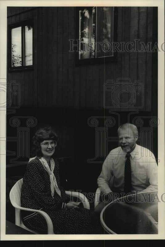 1989 Press Photo Christine Valenti & William Stevens-Timberlake Stevens Assoc. - Historic Images