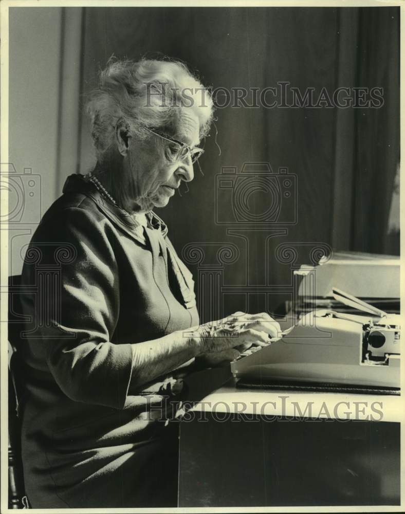 1972, Author Mrs. Esther Matilda Nichols Stein in Wisconsin - Historic Images