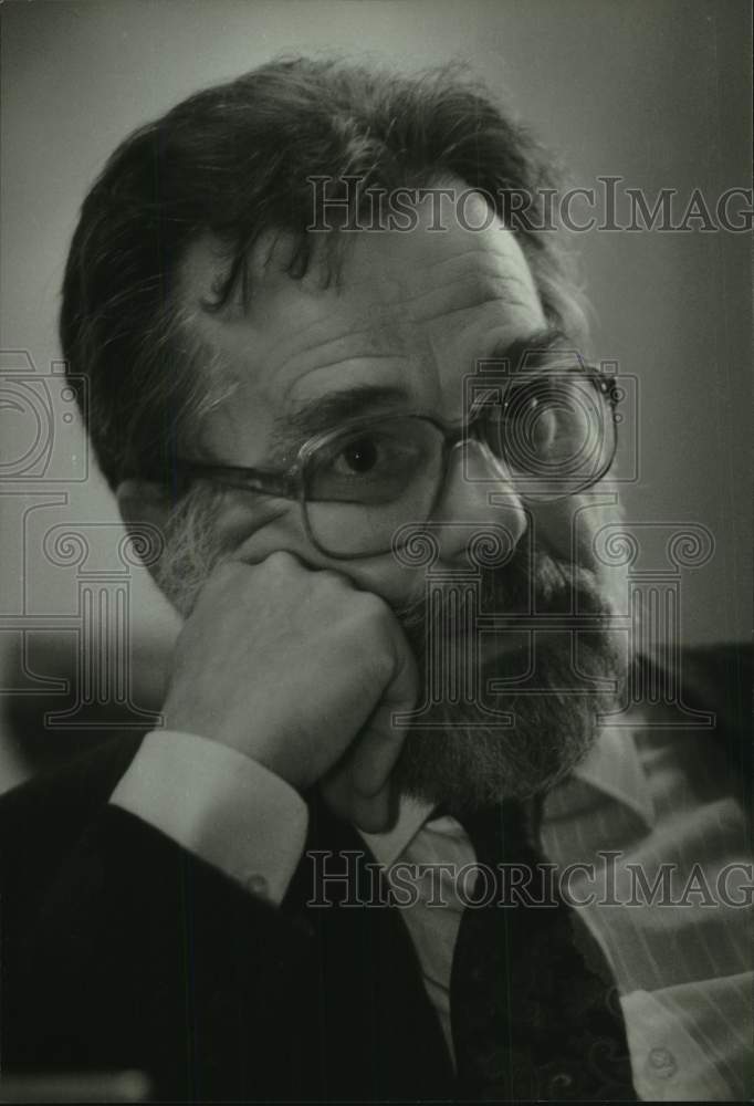 1993 Press Photo Thomas L. Thompson renowned biblical archaeologist, Wisconsin - Historic Images