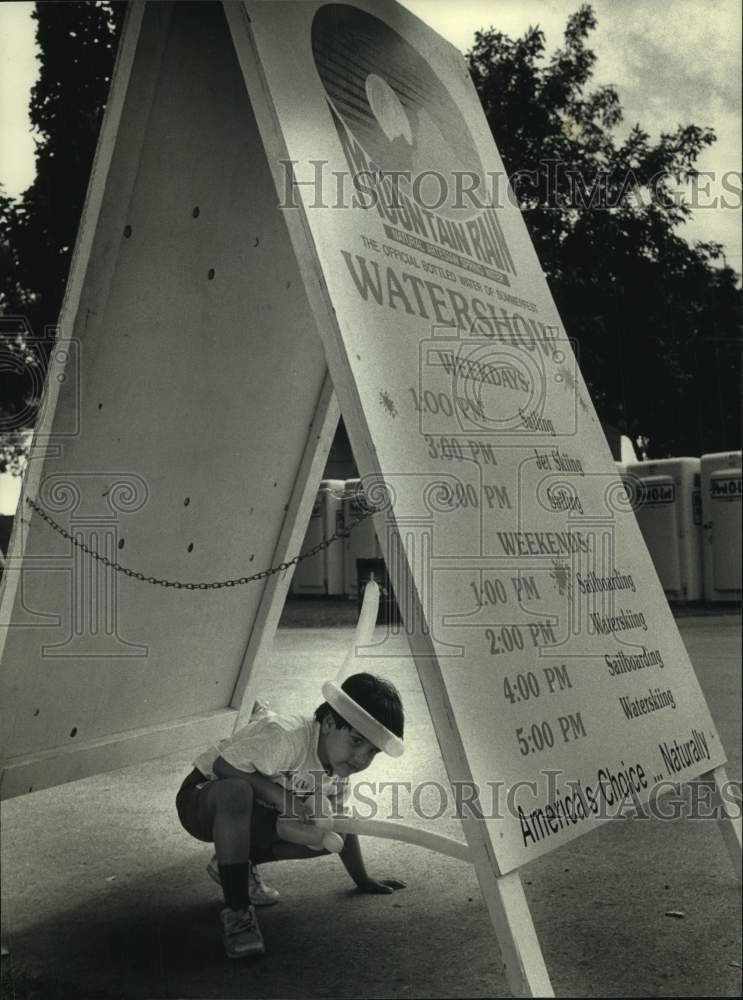 1991 Press Photo Mattisson Voell of Milwaukee playing at Summerfest - mjc30650 - Historic Images