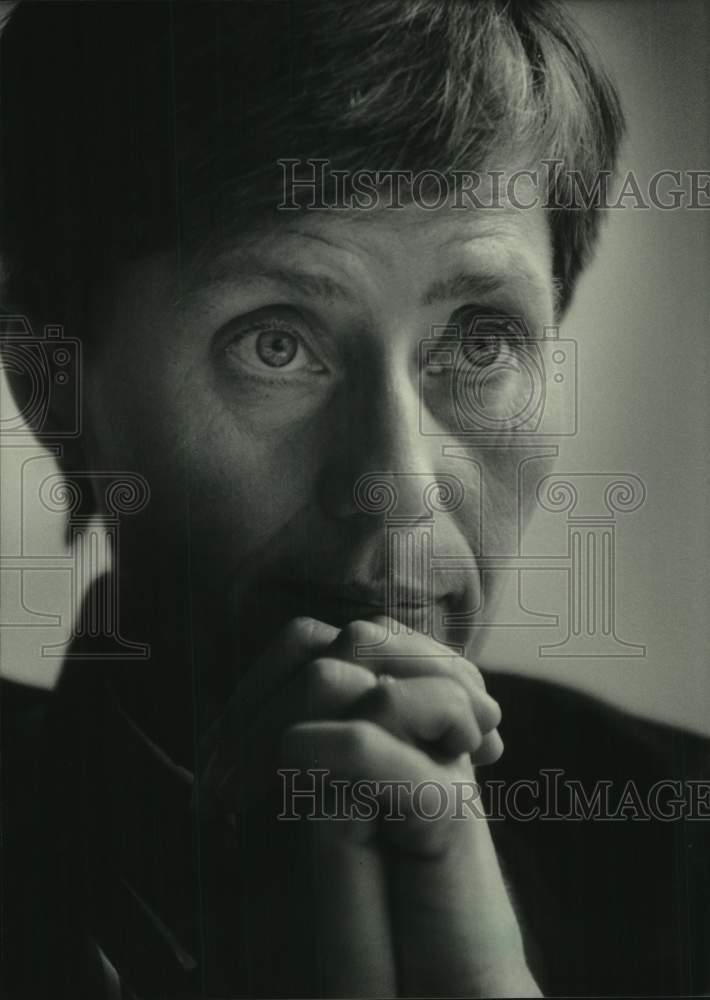 1985 Press Photo Birgitta Wistrand, a Swedish feminist - mjc30678 - Historic Images