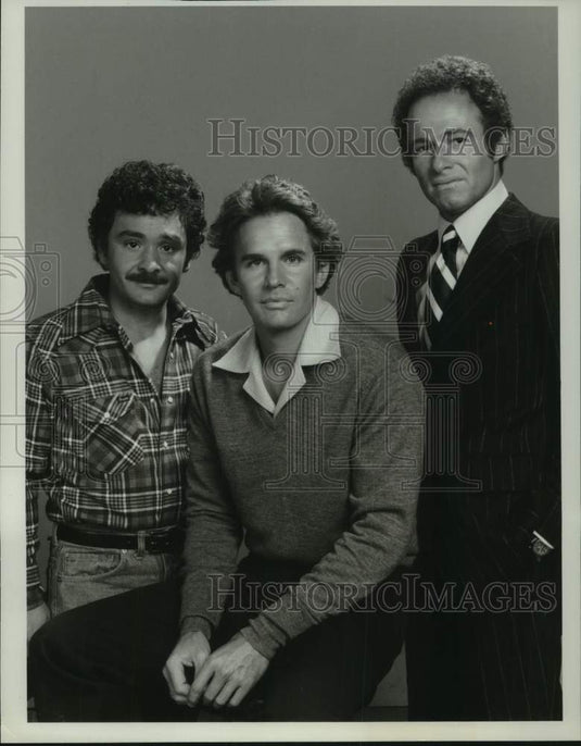1978 Press Photo Actor Dack Rambo and cast of "Sword of Justice" - mjc30715 - Historic Images