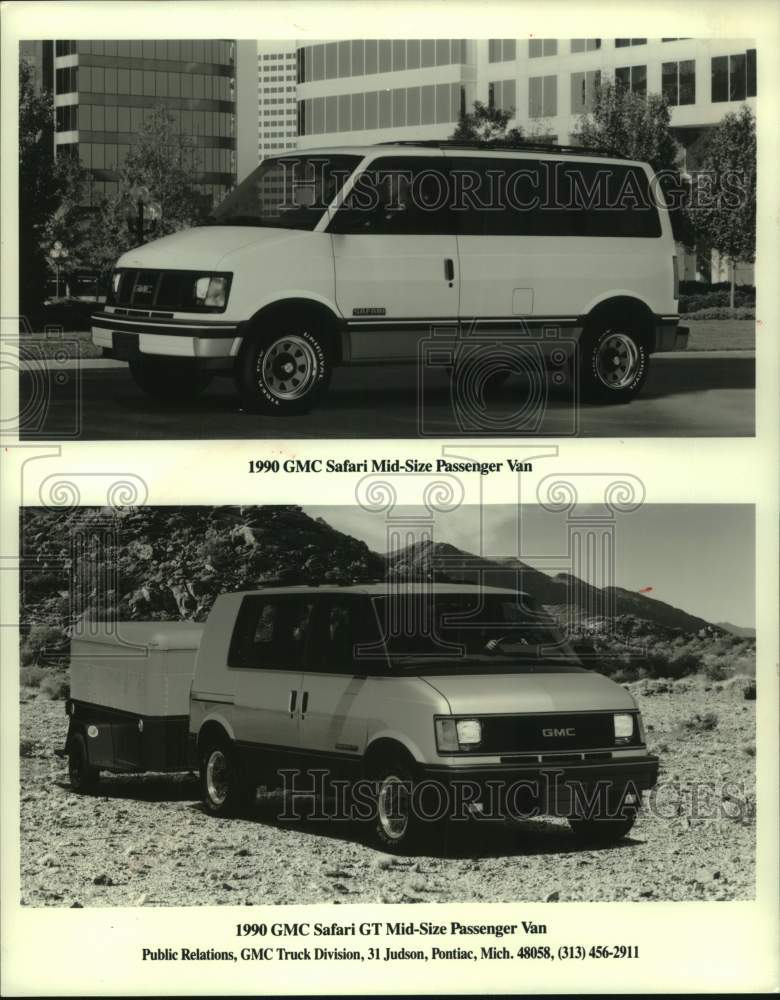 1990 Press Photo GMC Safari SLT passenger van - mjc30723 - Historic Images