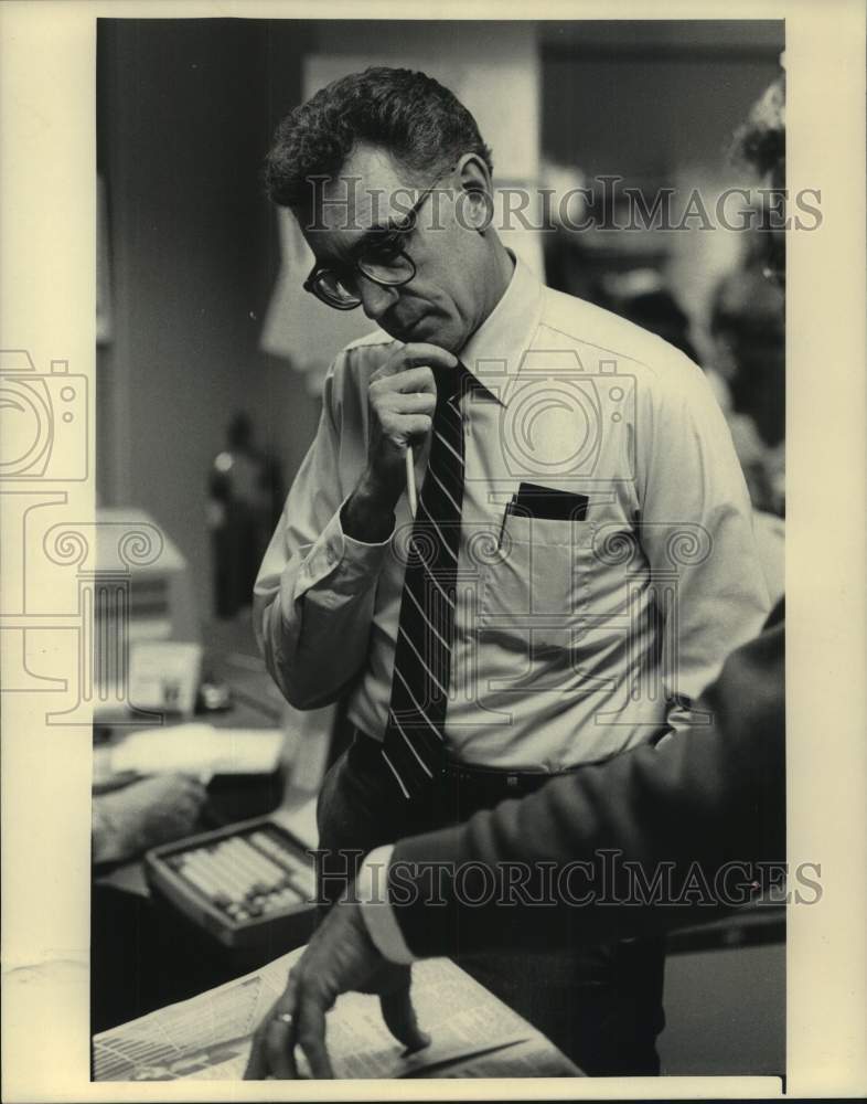 1986 Press Photo Sig Gissler Journal Editor - mjc30875 - Historic Images
