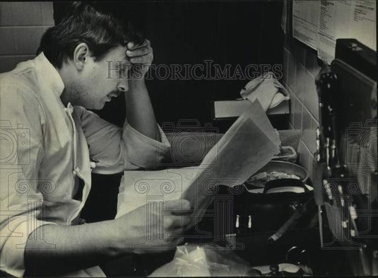 1986 Press Photo Chef William Springer - mjc30893 - Historic Images