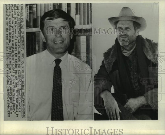 1967 Press Photo Actor G.D. Spradlin in "Will Penny" Hollywood - mjc30921 - Historic Images