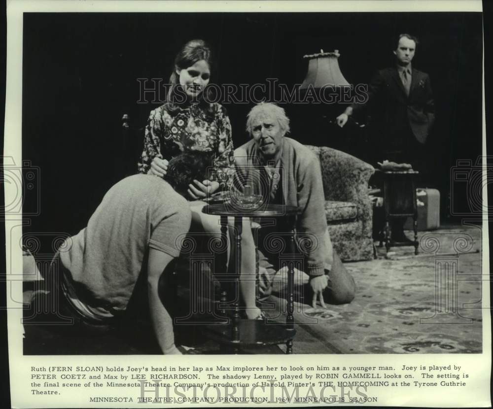 1969 Press Photo Actor Fern Sloan, Minnesota Theatre Company&#39;s &quot;The Homecoming&quot; - Historic Images