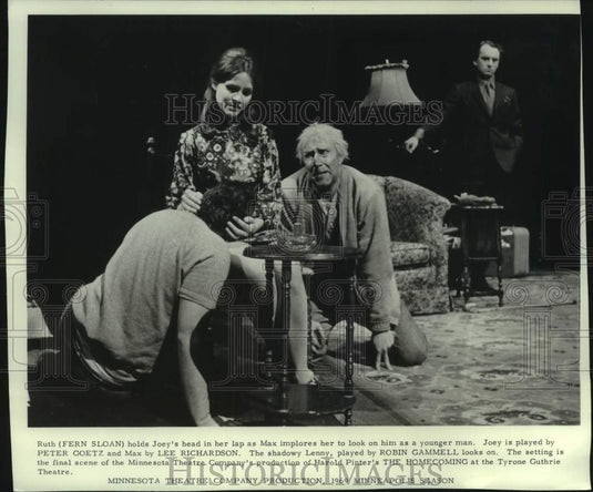 1969 Press Photo Actor Fern Sloan, Minnesota Theatre Company's "The Homecoming" - Historic Images