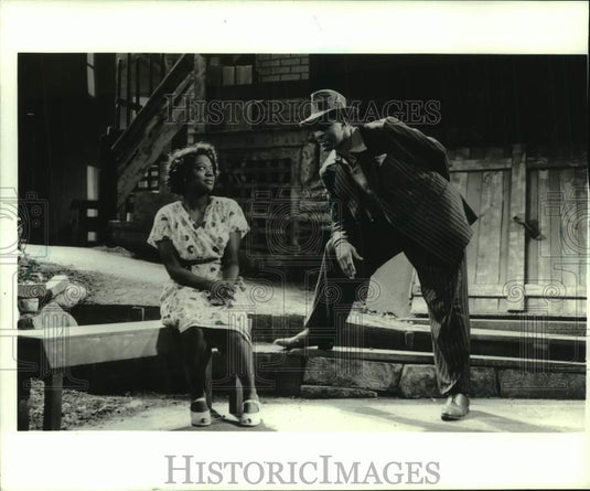 1995 Press Photo Jerome Preston Bates & Viola Davis, "Seven Guitars" in Chicago - Historic Images