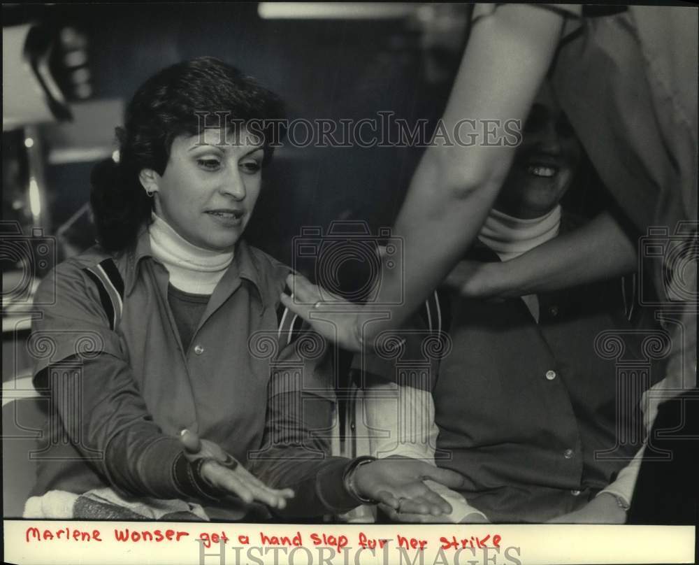 1984 Press Photo Benz Cyclery Team Bowler, Marlene Wonser, Milwaukee - mjc31135 - Historic Images