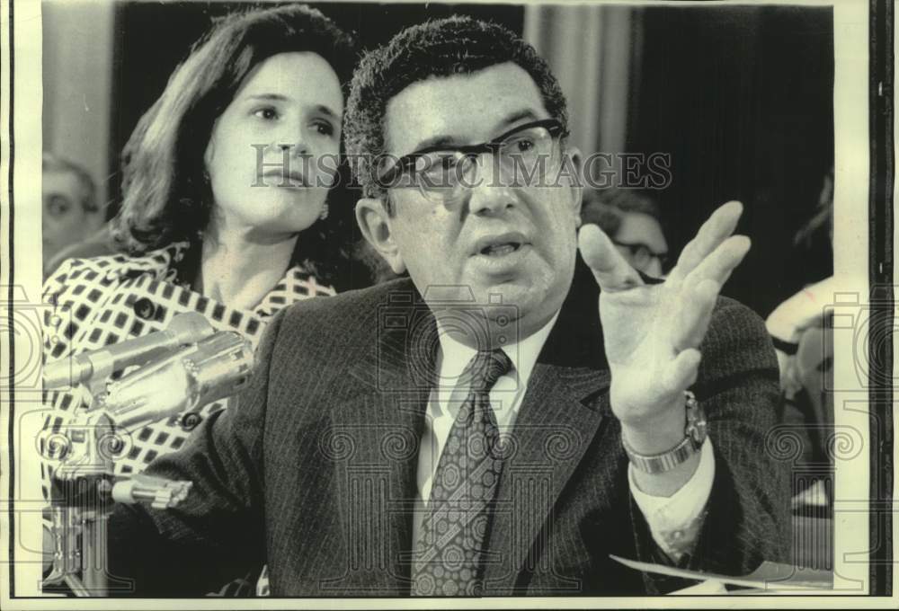 1973, Herbert Stein and Maria Whitman, Economic Advisers, Washington - Historic Images