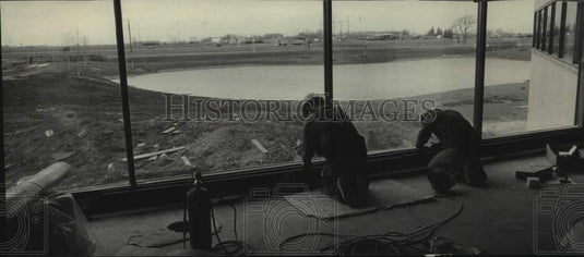 1983 Press Photo Indoor hallway view of the Experimental Aircraft Association - Historic Images