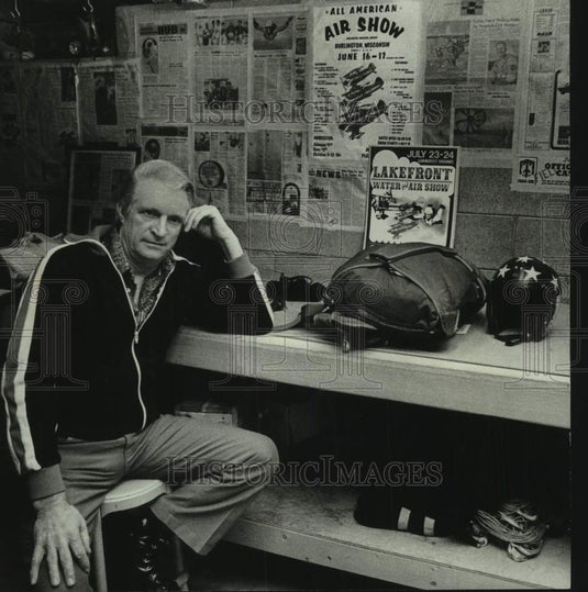1978 Press Photo skydiver Stephen J. Duell Junior worries about medical bills - Historic Images