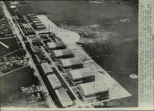 1940, Le Bourget Airport near Paris, Possibly German Bomber Objective - Historic Images