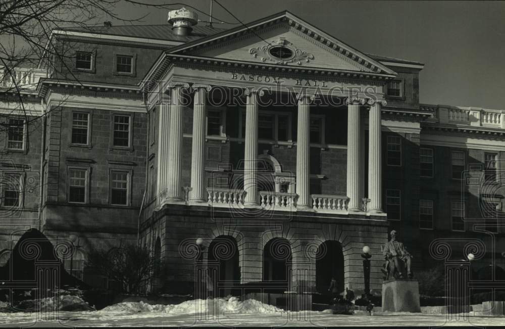 1991 Student walks up Bascom Hall Steps, University of Wisconsin ...
