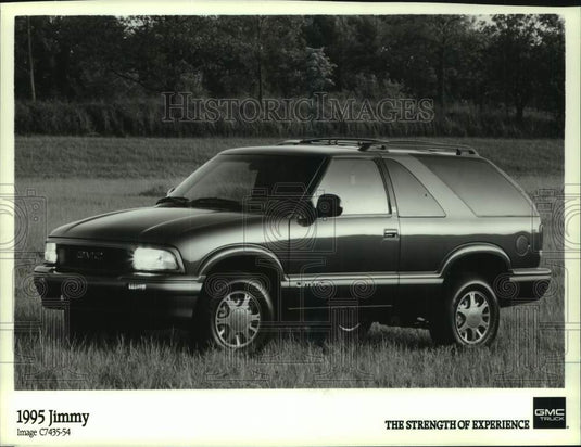 1995 Press Photo Jimmy, GMC's sporty 1995 two door automobile - mjc31608 - Historic Images