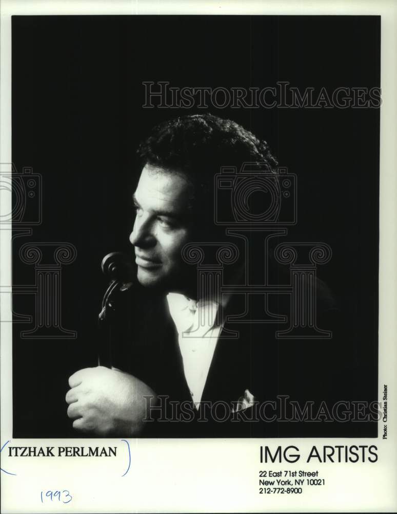 1993 Press Photo Violinist Itzhak Perlman - mjc31789 - Historic Images