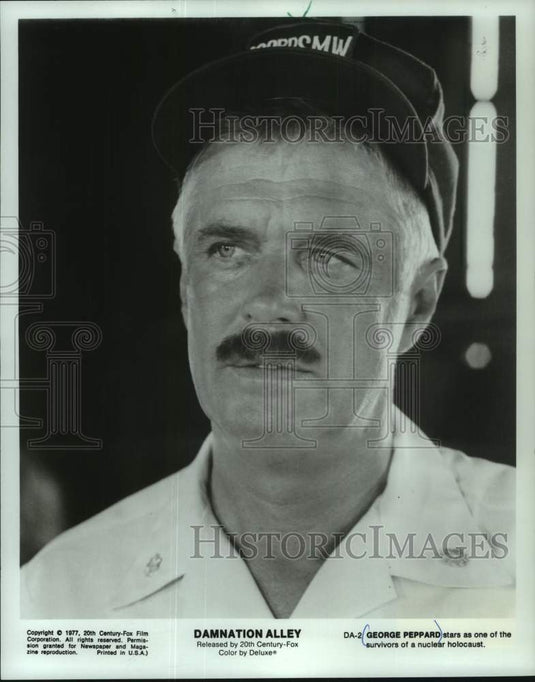 1977 Press Photo George Peppard Stars in Damnation Alley - mjc31791 - Historic Images