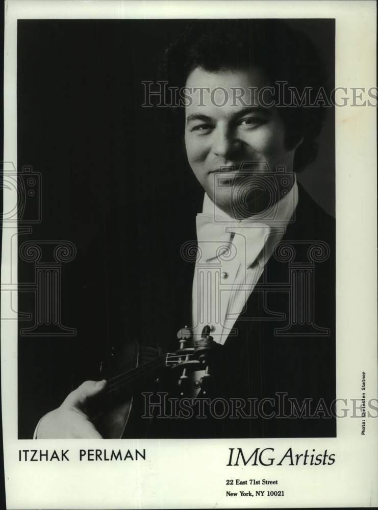 1983 Press Photo Violinist Itzhak Perlman - mjc31824 - Historic Images