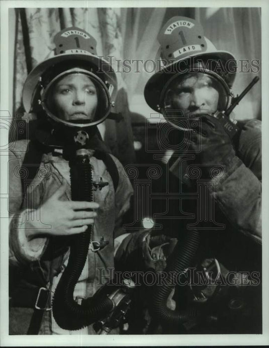 1981 Press Photo Andrew Stevens & Martina Deigman in "Code Red" - mjc31899 - Historic Images