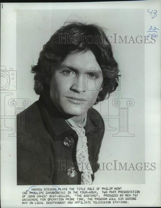 1976 Press Photo Andrew Stevens in "The Bastard" - mjc31905 - Historic Images