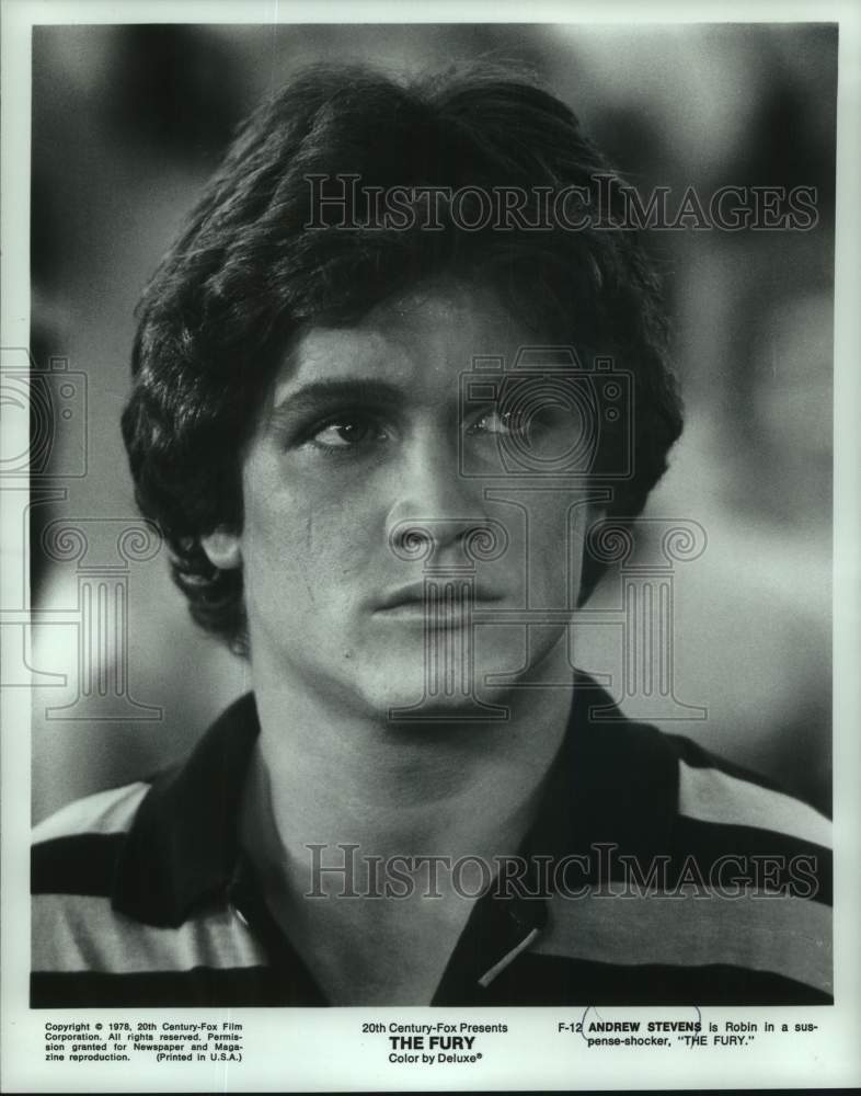 1978 Press Photo Andrew Stevens in &quot;The Fury&quot; - mjc31909 - Historic Images