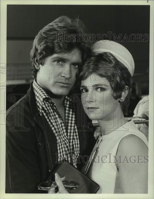1981 Press Photo Andrew Stevens & Tovah Feldshuh in "Beggerman, Thief" - Historic Images