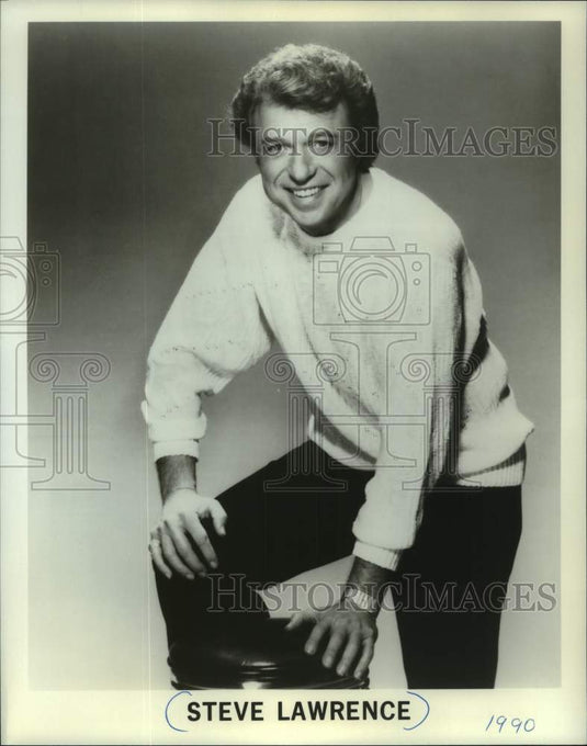 1990 Press Photo Steve Lawrence - mjc31949 - Historic Images