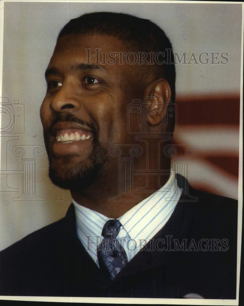 1993 Press Photo Reggie White National Football League&#39;s best defensive end. - Historic Images