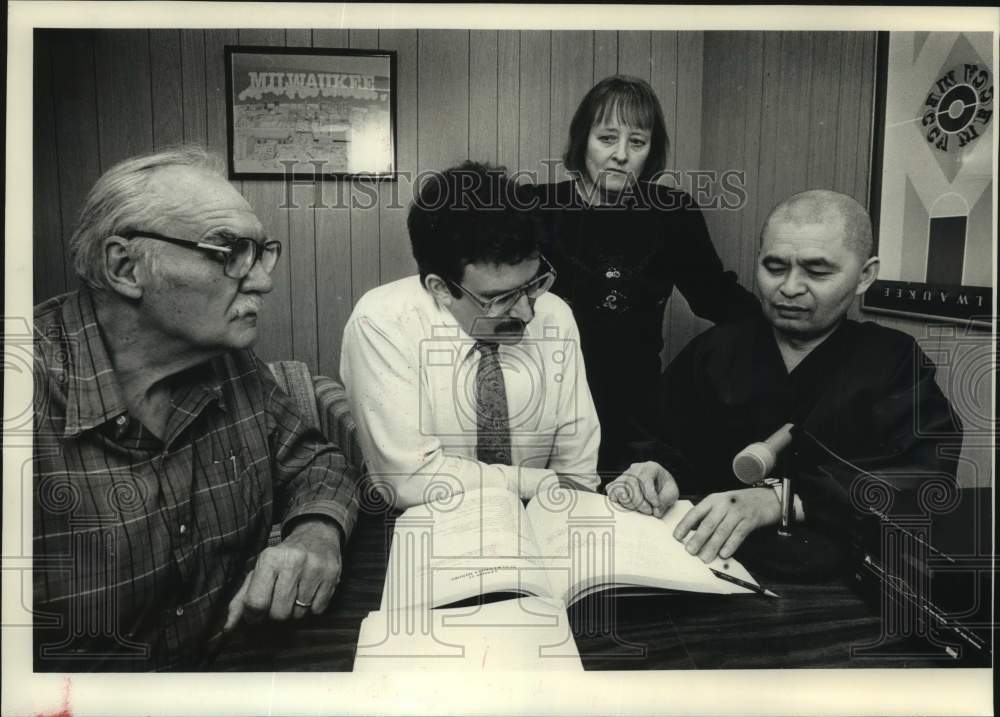 1989 Press Photo Students at the Star Language Center, Shorewood, Wisconsin - Historic Images