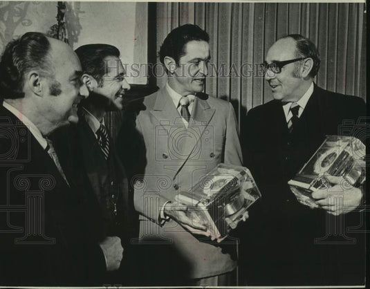 1971, Walter Kennedy, Dan Devine, Al McGuire & Ray Patterson - Historic Images