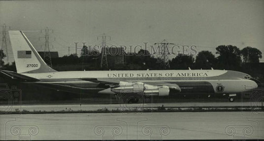 1984 Press Photo United States of America's Presidential plane, Milwaukee - Historic Images