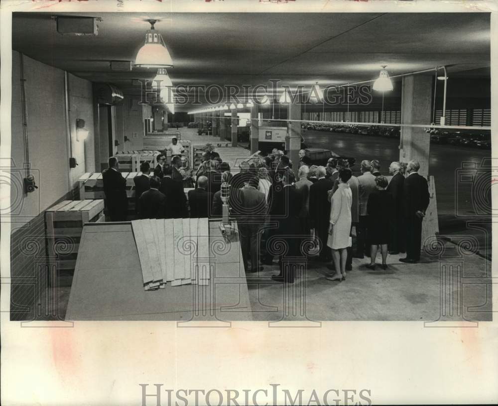 1968, Kiwanis Club members tour new post office in Milwaukee - Historic Images