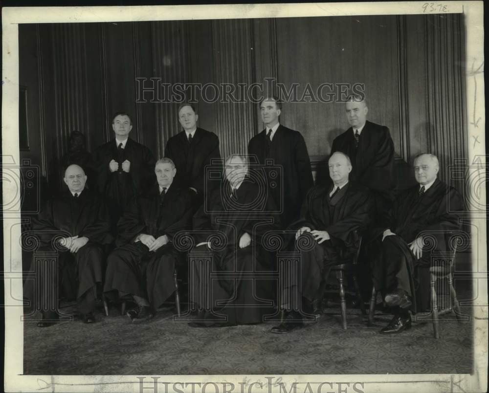 1943, United States Supreme Court Members pose in Washington D. C. - Historic Images