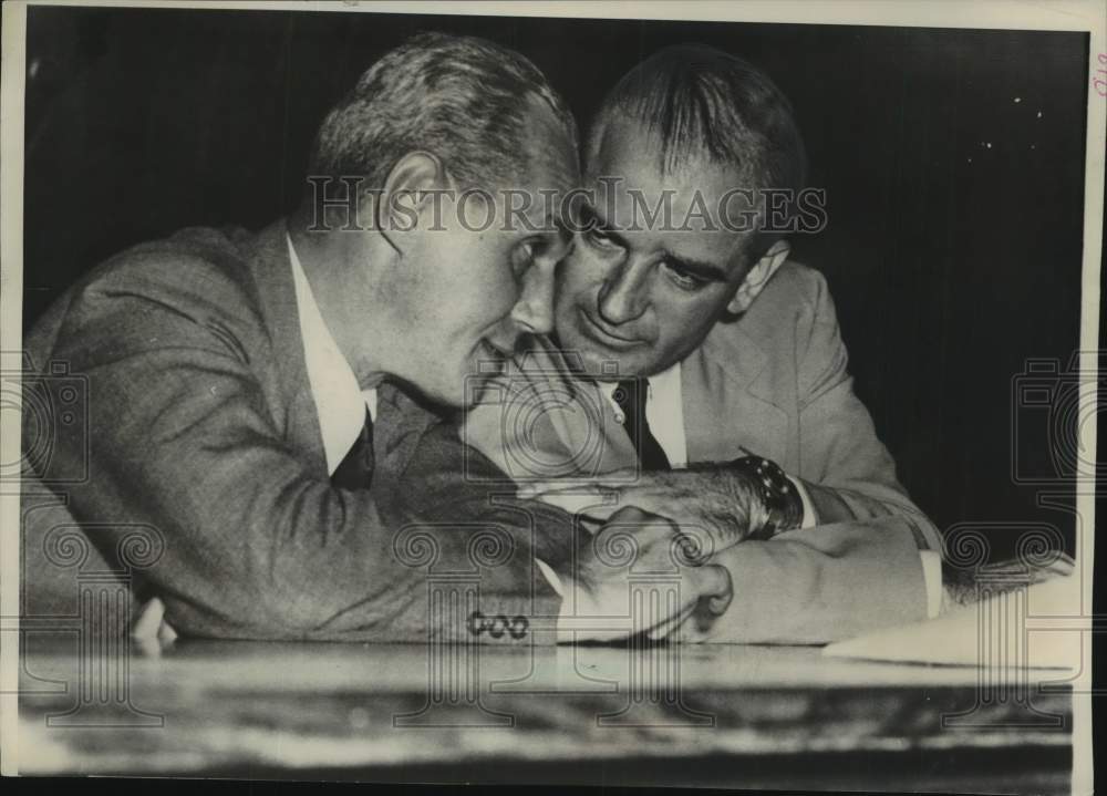 1950, Senator Joseph McCarthy and Wisconsin Governor Walter Kohler Jr - Historic Images