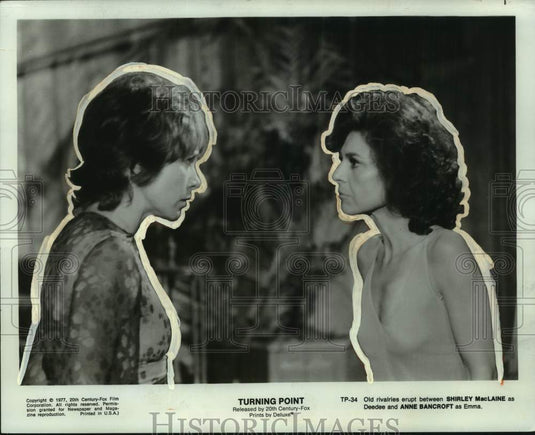 1978 Press Photo Shirley MacLaine and Anne Bancroft in "The Turning Point" - Historic Images