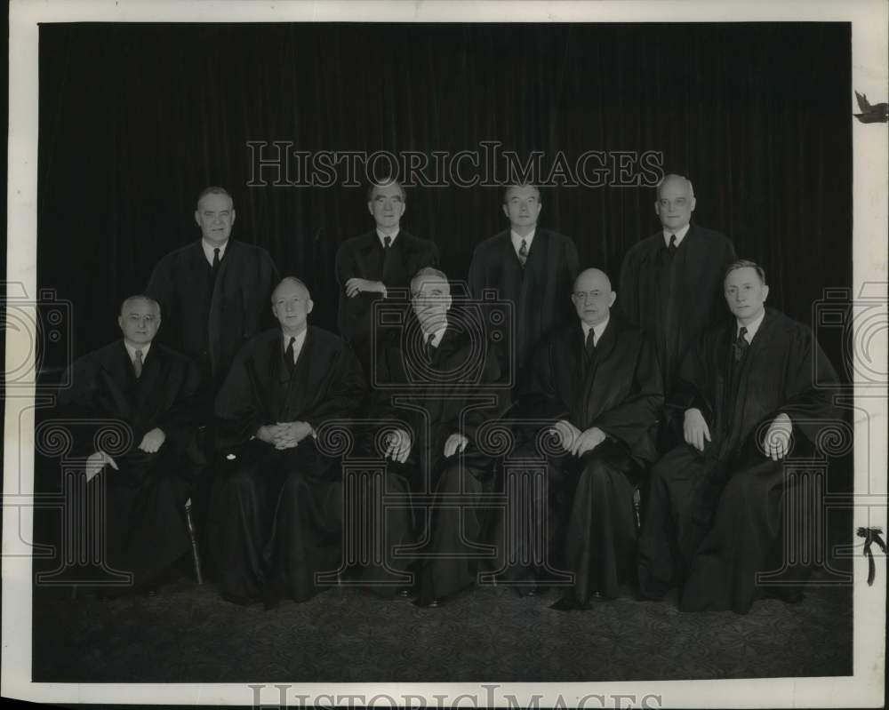 Press Photo United States Supreme Court Justices - mjc32773 - Historic Images