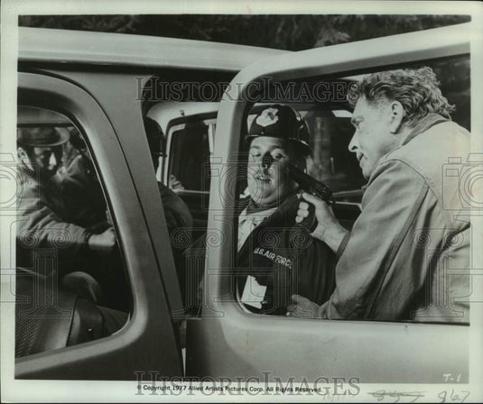 1977 Press Photo Super patriot Burt Lancaster in "Twilight's Last Gleaming." - Historic Images
